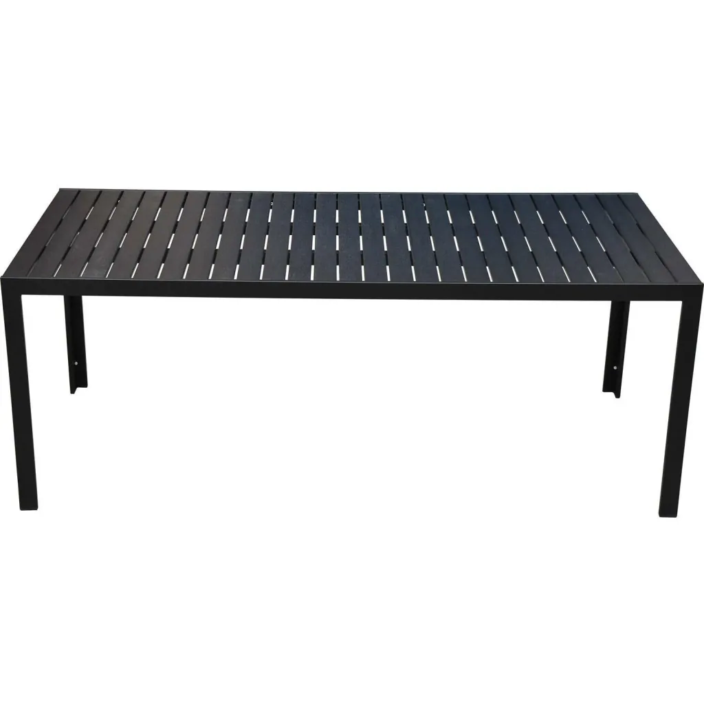 Garden table with aluminum frame