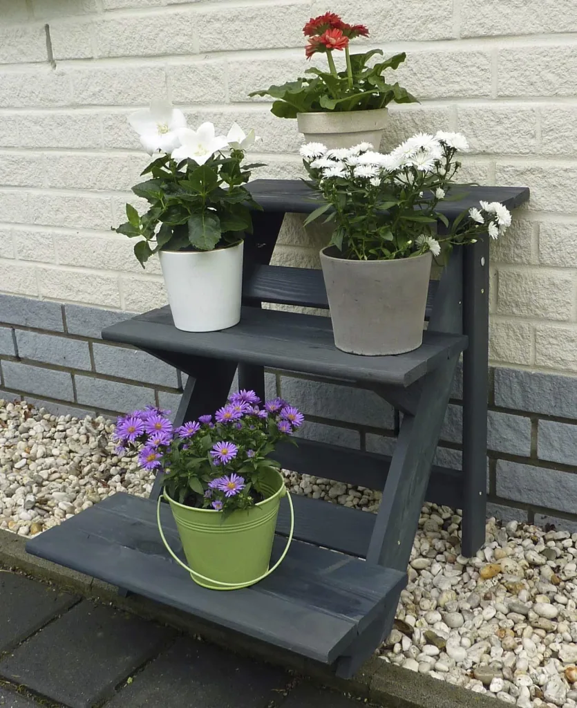 Flower staircase small, anthracite