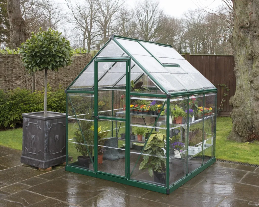 Greenhouse "Harmony" - 6x6, green