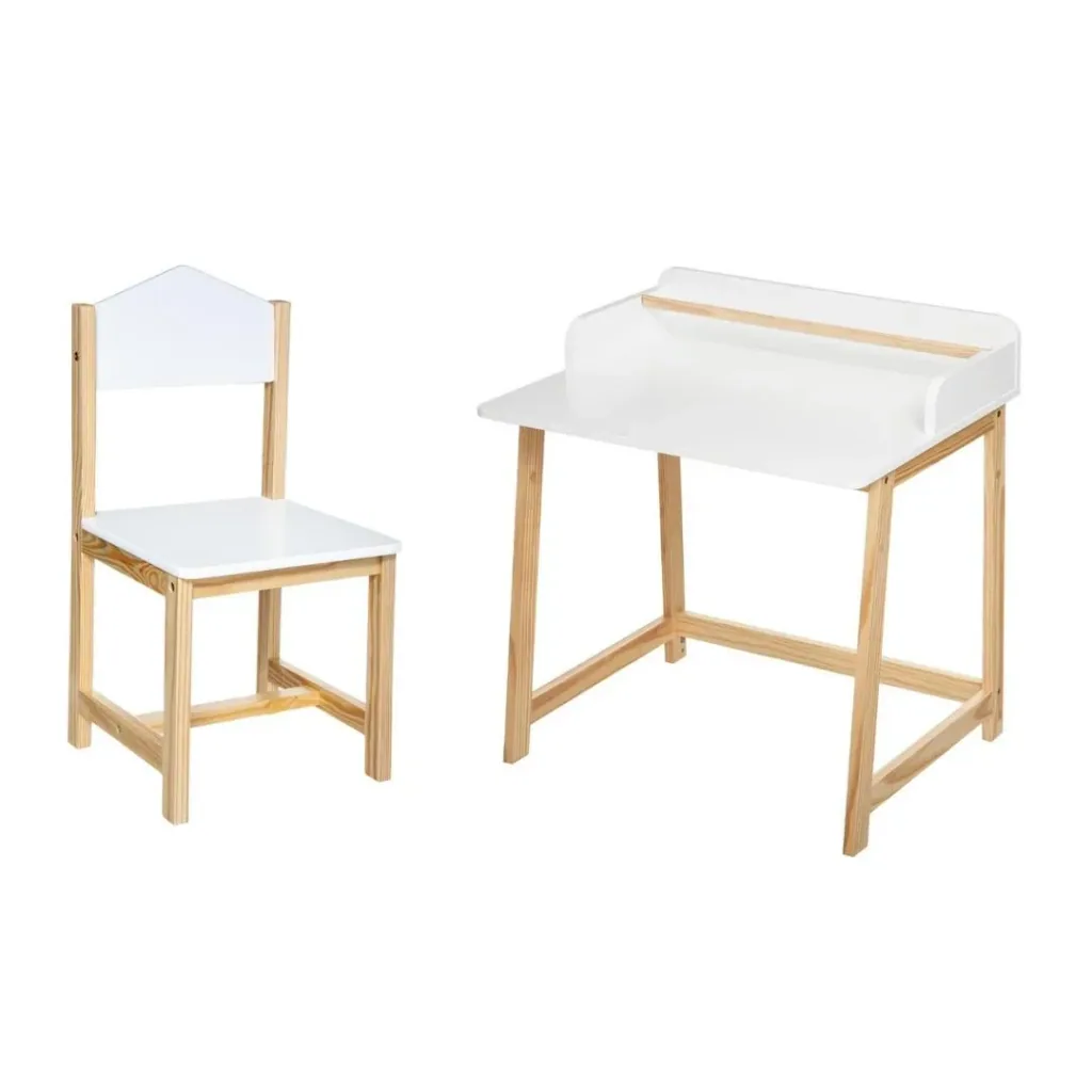 NL SET - Children's desk and chair - White
