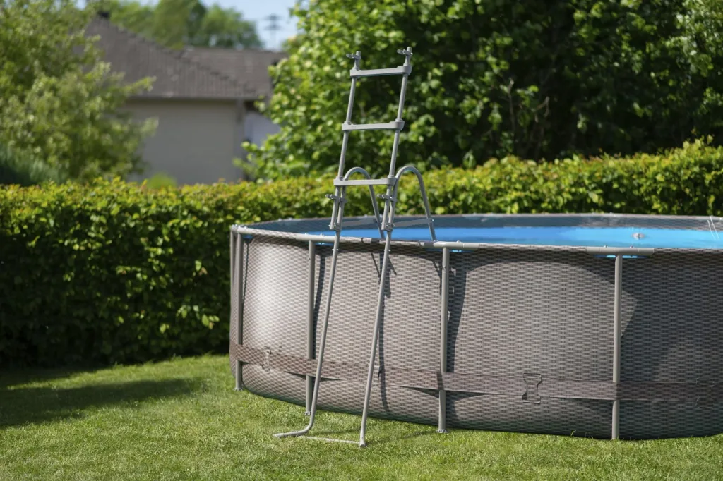 Active Frame Pool Ø457 x 106 cm rattan braun