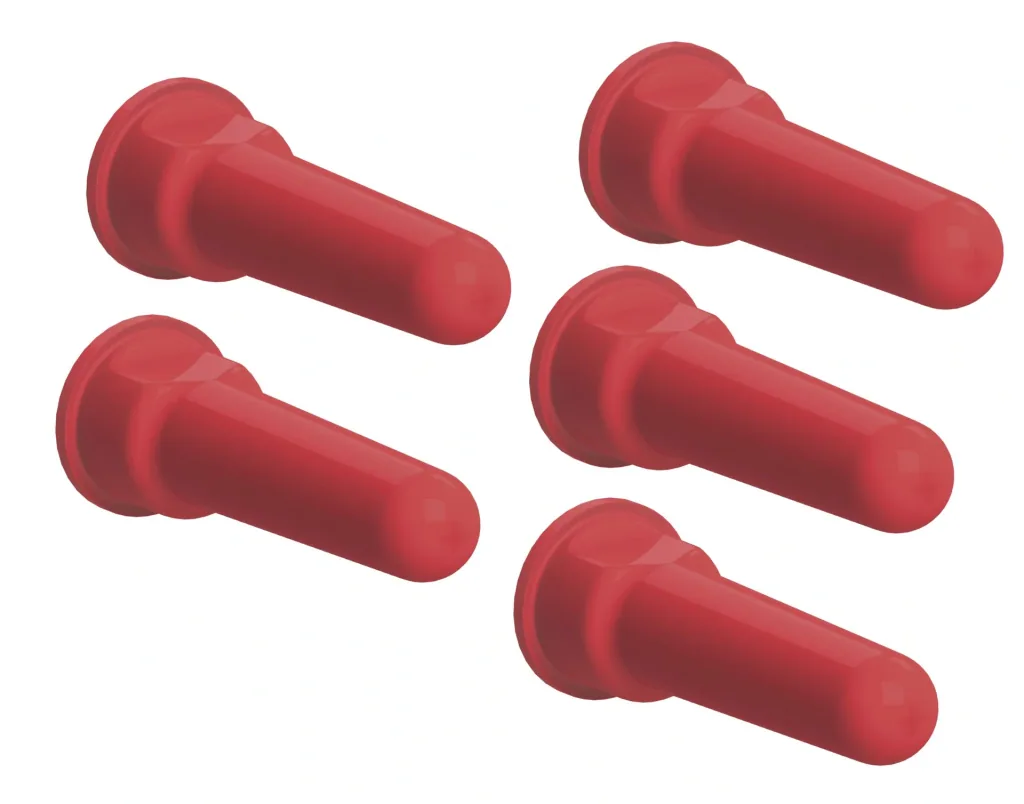 Super suction cups for drinking buckets "FixClip", red, pack of 5