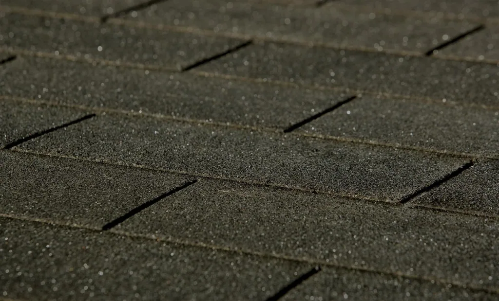 Rectangular anthracite roof shingles, 3 m²
