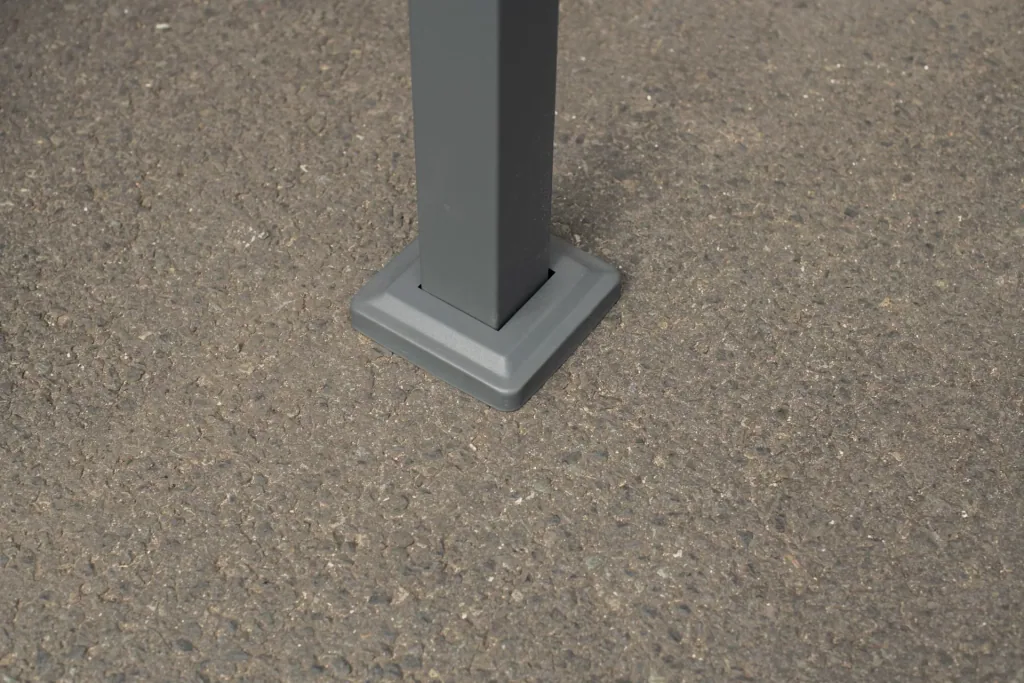 Garbage can cover Planum 5-box, 120 cm, wood look