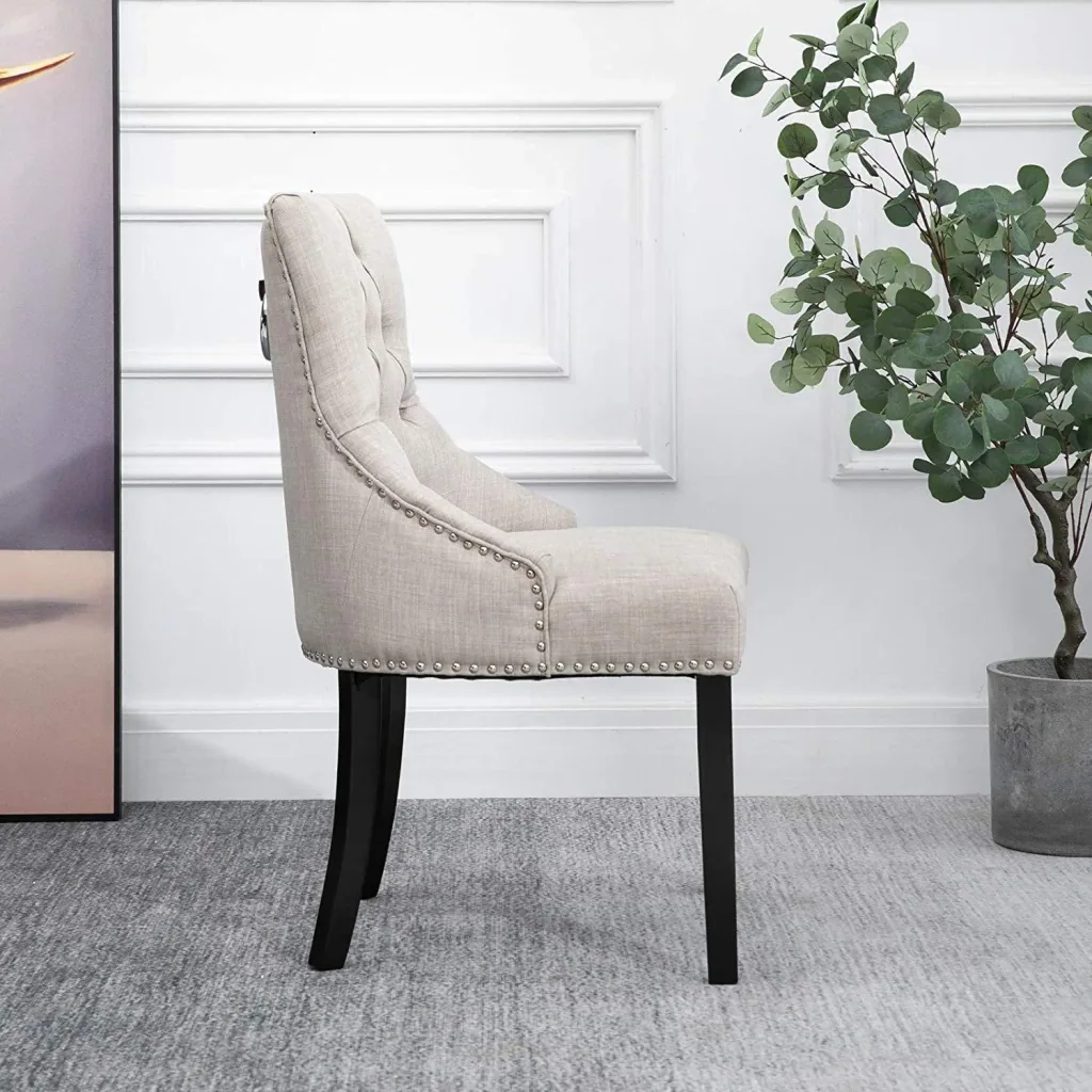 Dining chair with back ring