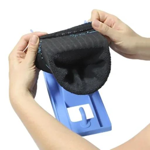 3 in 1 sock aid and shoehorn, blue