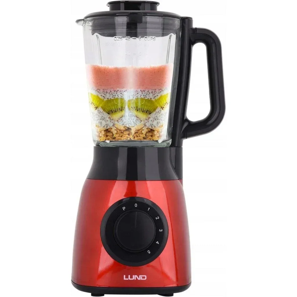 Powerful blender red - 600W - 5 speeds - 1.5L