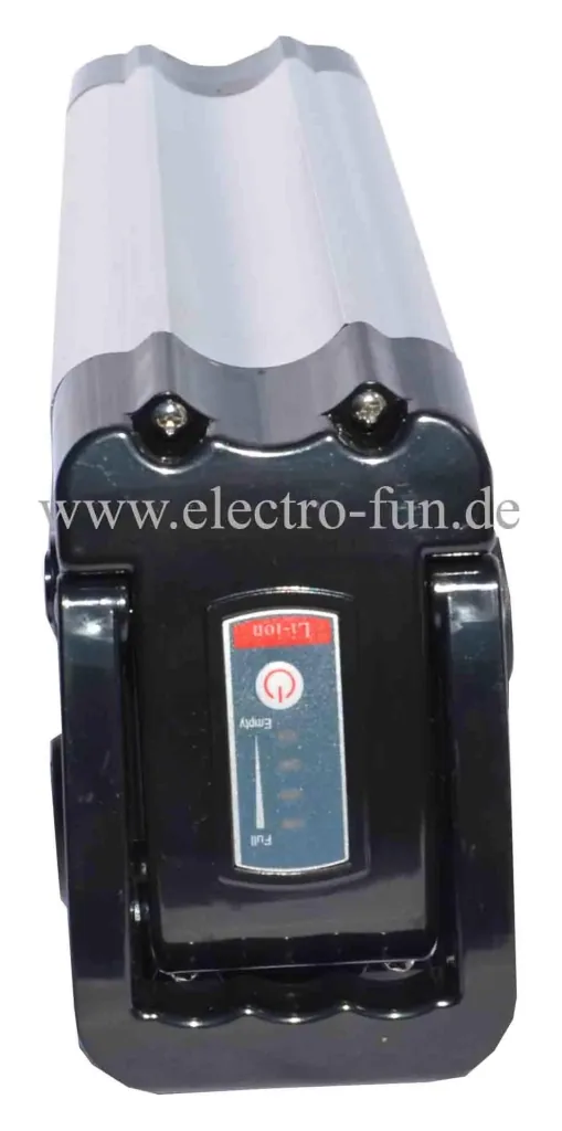 Lithium Ion Battery 36 Volt 10 Ah SILVER FISH E-Bike E-FUN
