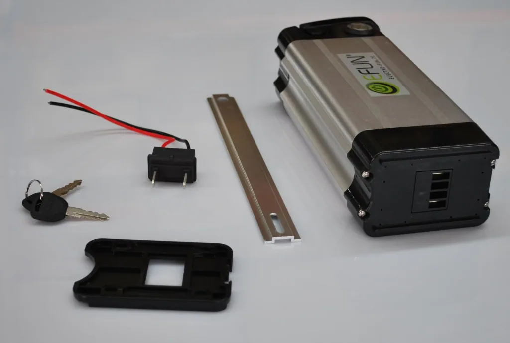 Lithium Ion Battery 36 Volt 10 Ah SILVER FISH E-Bike E-FUN