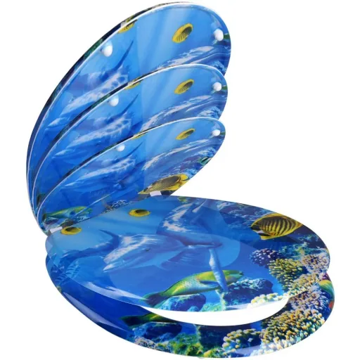 Duroplast toilet seat dolphins