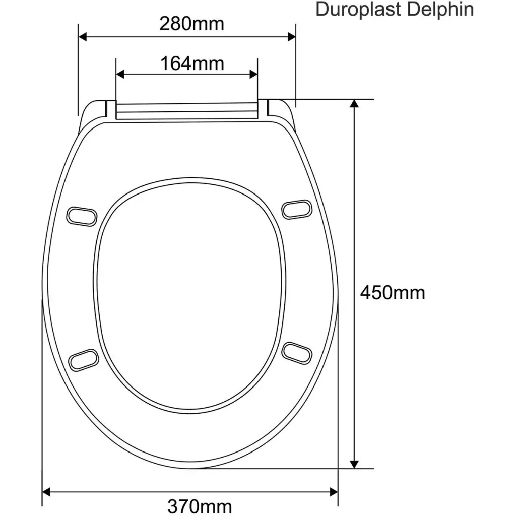 Duroplast toilet seat dolphins
