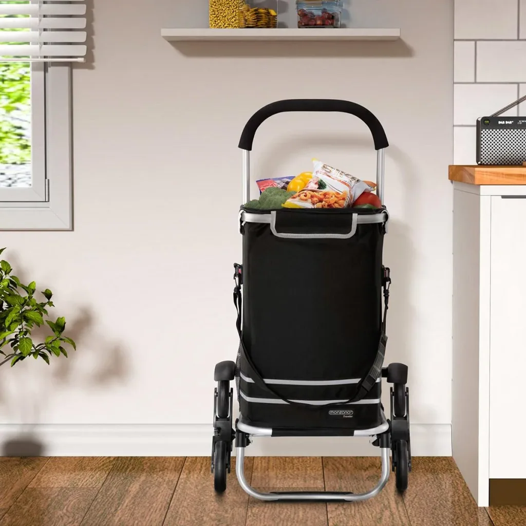 Shopping cart - stair climber - suitable for stairs - black