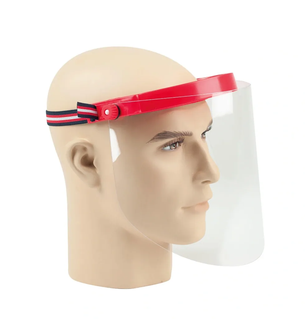 Face protection clear visor