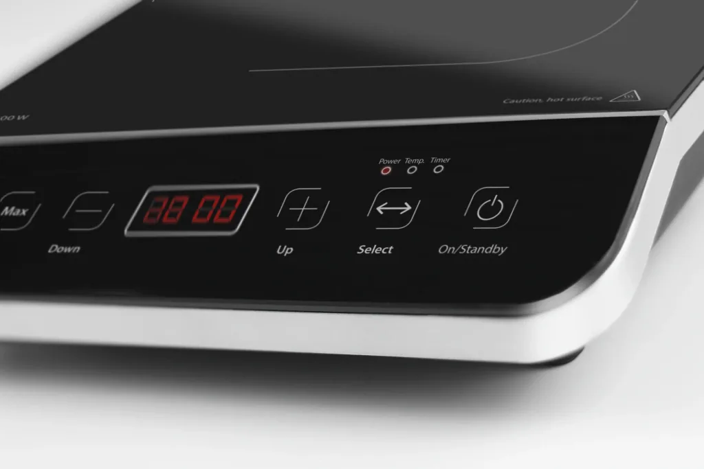 Single induction hob "Touch 2000", glass ceramic, 2000 watts