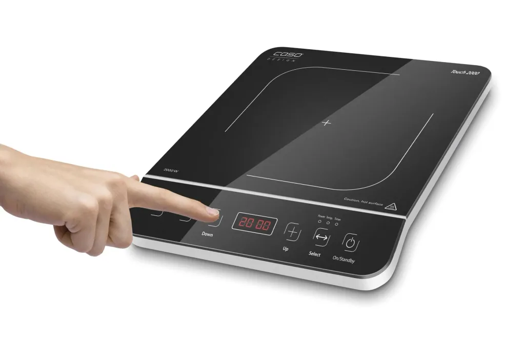Single induction hob "Touch 2000", glass ceramic, 2000 watts