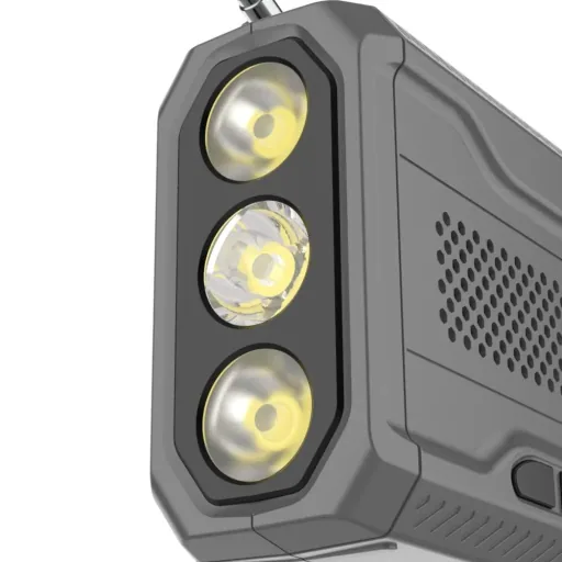 Outdoor Solarkurbelradio mit SOS Taschlampe, DAB/UKW, Bluetooth, Akku