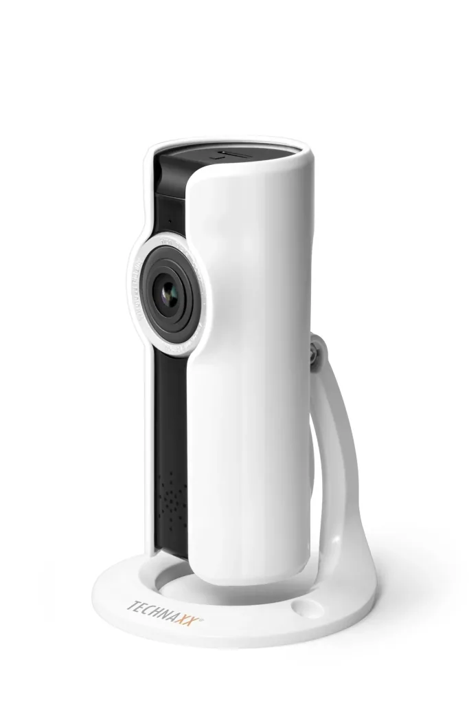 IP security camera with 180° panoramic viewing angle