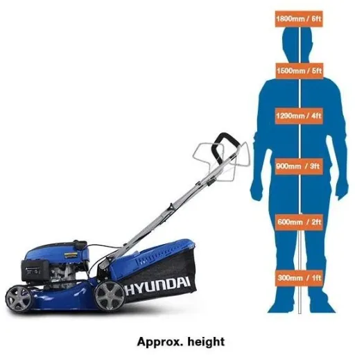 Self-propelled lawn mower with 139cc OHV four-stroke petrol engine 42cm