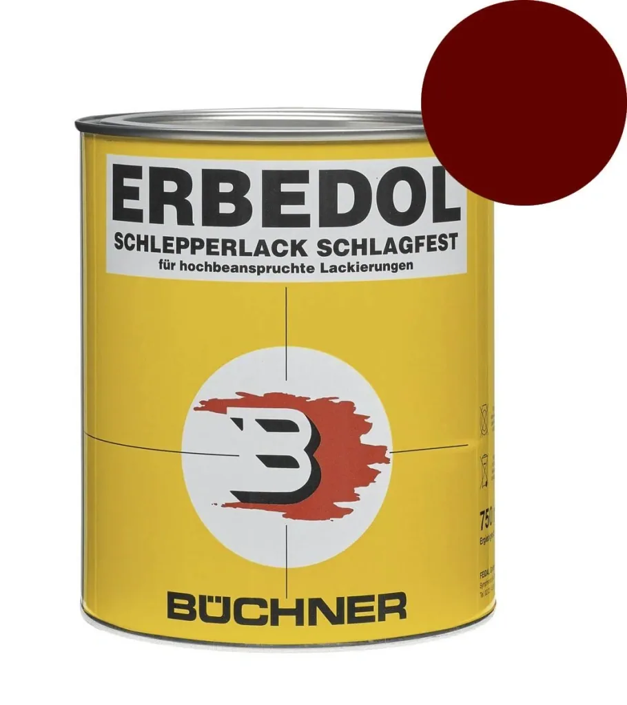 Tractor and agricultural machinery paint Bungartz red SL3264, 750 ml