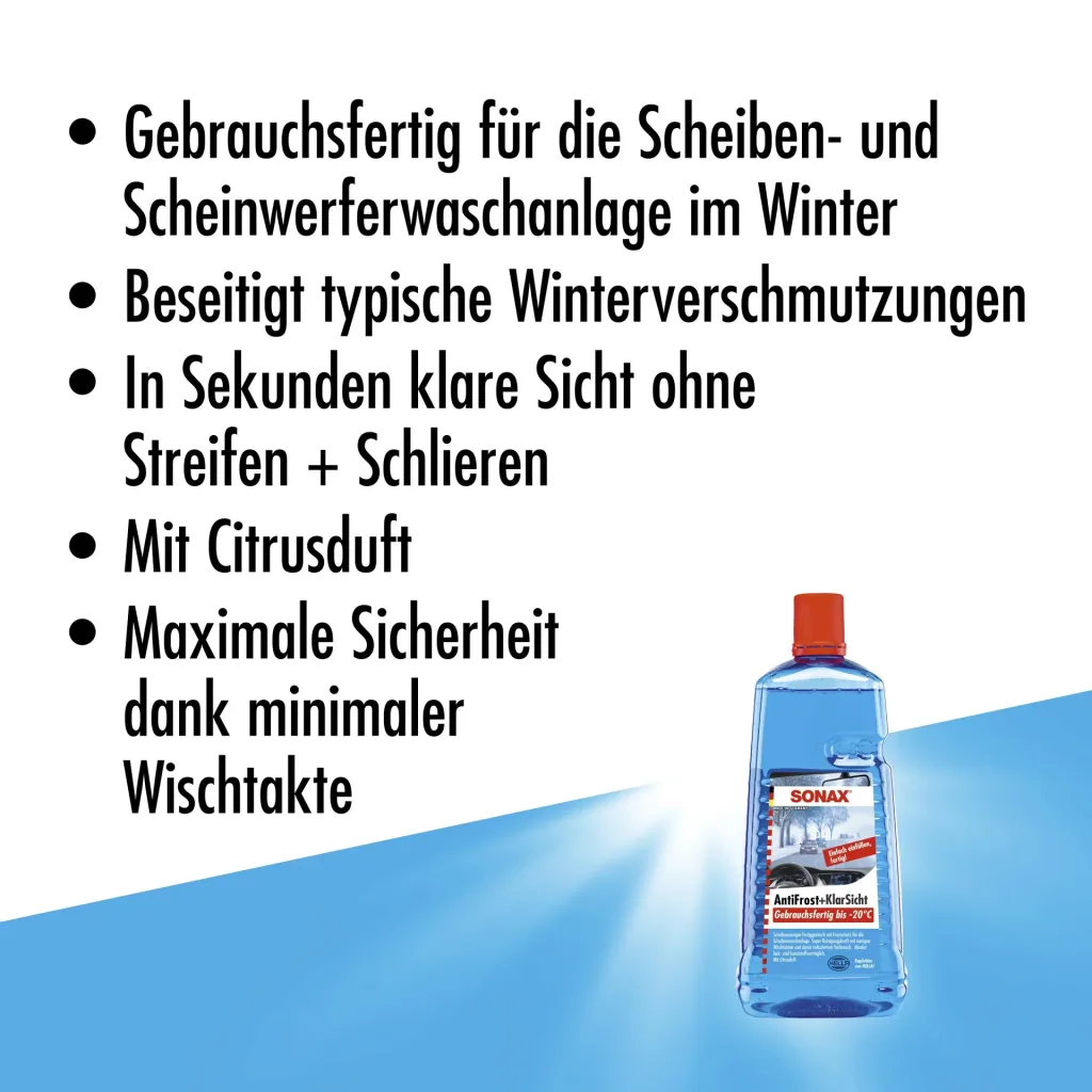 Antifreeze + Clear view down to -20 °C Citrus 2 l