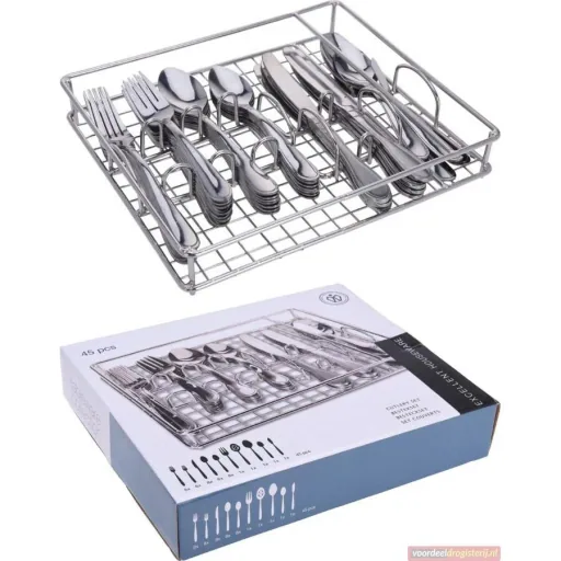 Excellent Houseware - Cutlery Set - 45 Pieces - 8 People