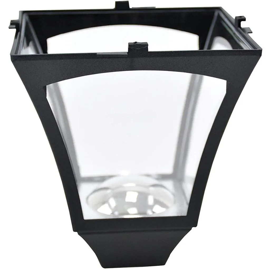Garden Lantern Solar Lantern 10 Lumen Black H120cm