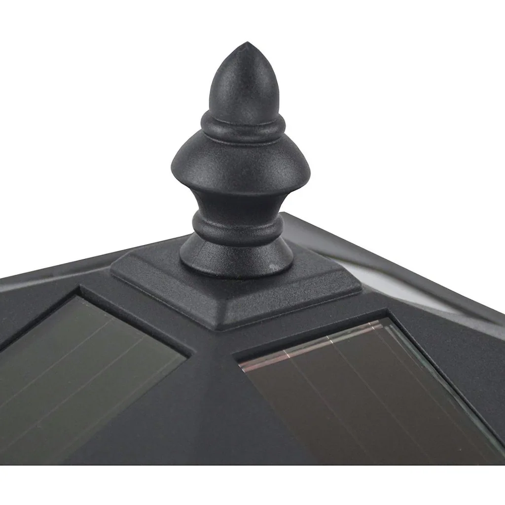 Garden Lantern Solar Lantern 10 Lumen Black H120cm