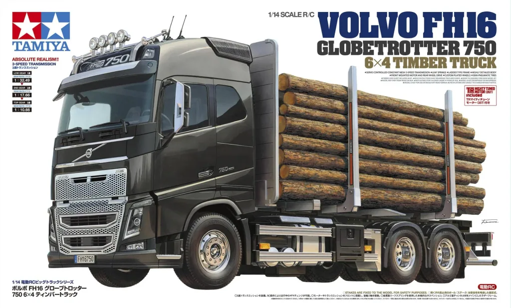 RC truck Volvo FH16 1:14 timber transporter