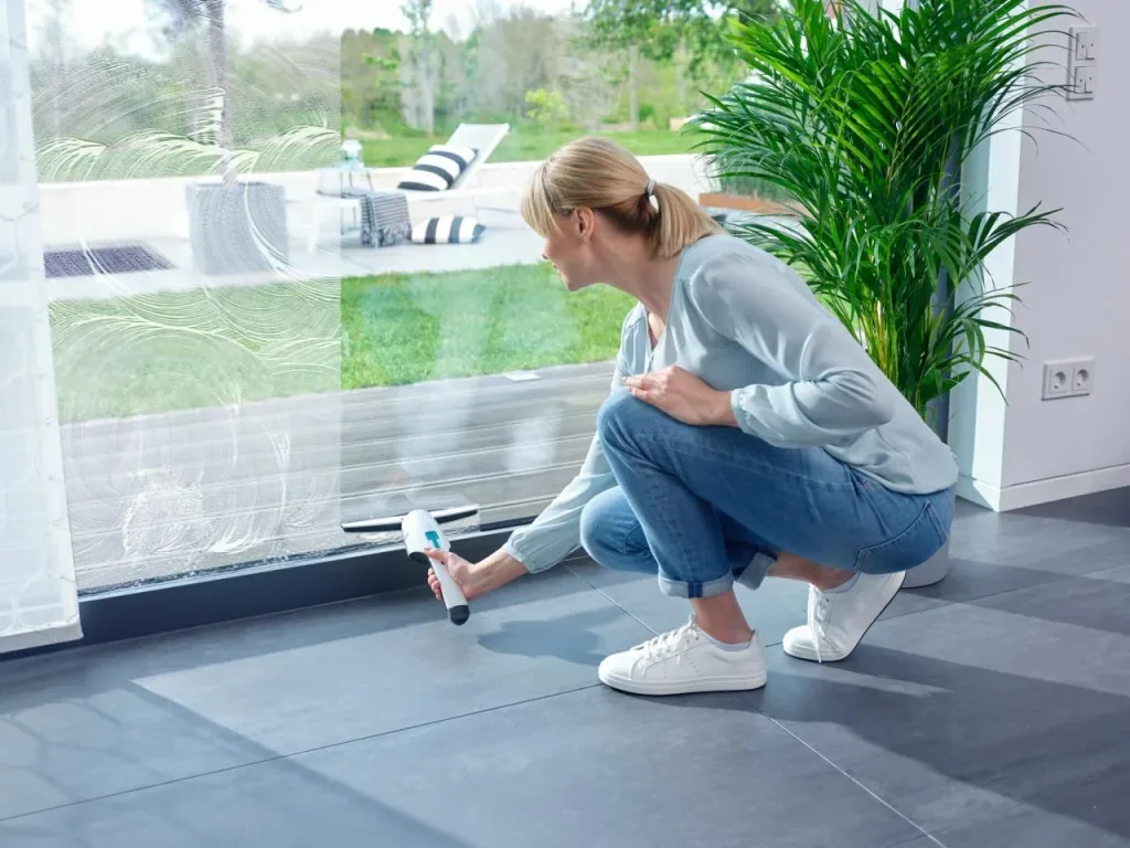 Window and bathroom vacuum cleaner "Nemo"