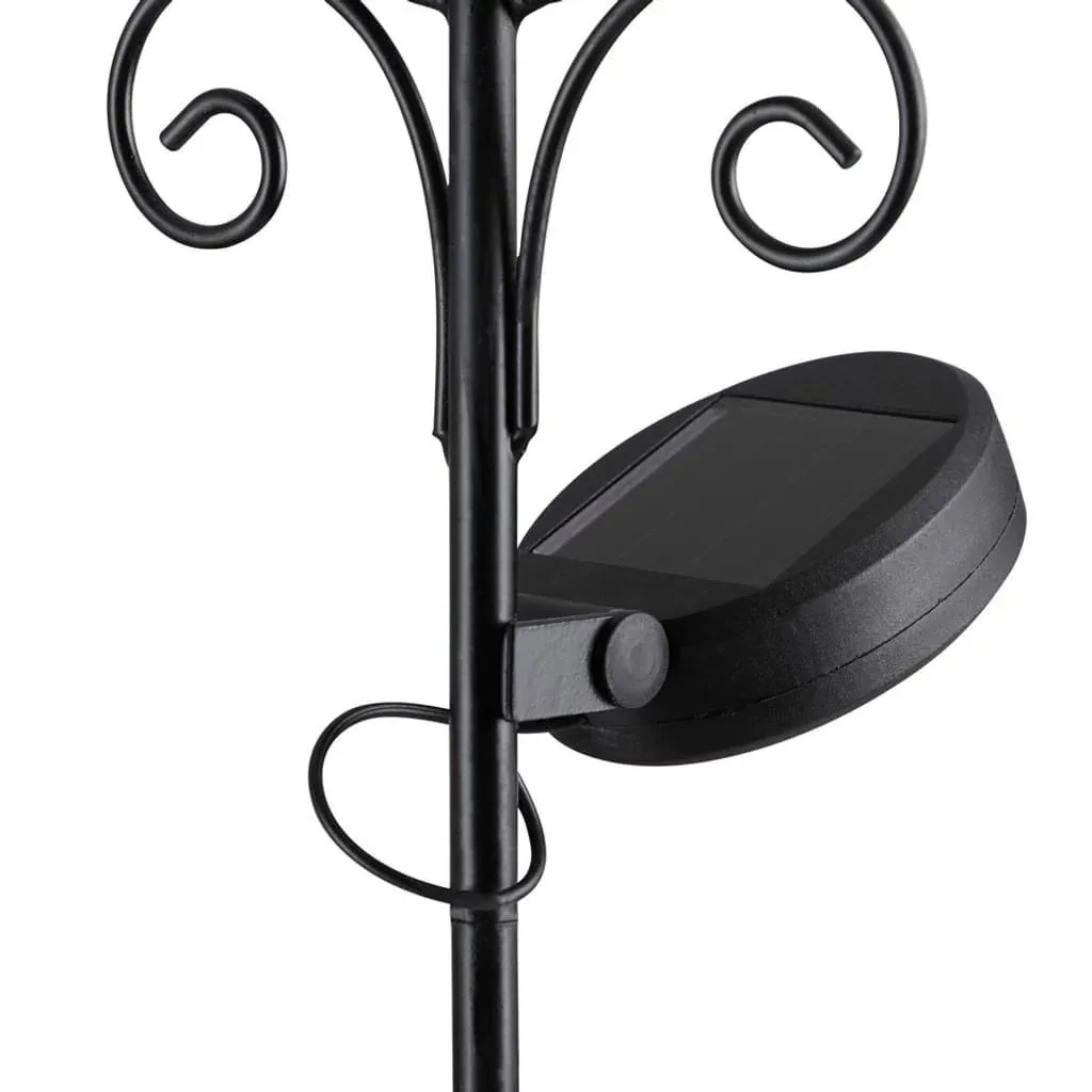Solar energy lighting with rain gauge red
