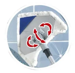 Multiflex wiper, with telescopic handle and 3 covers