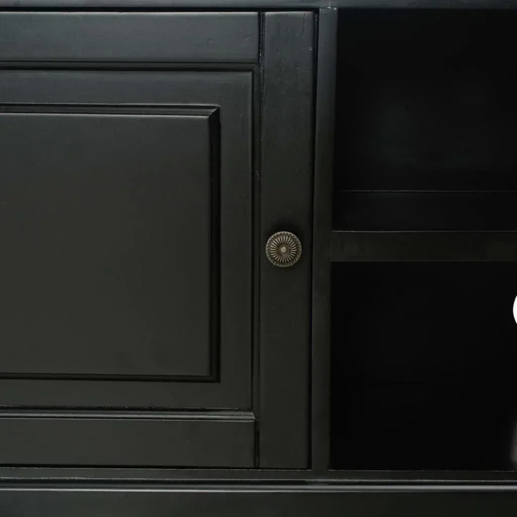 TV cabinet 90x30x40 cm wood black