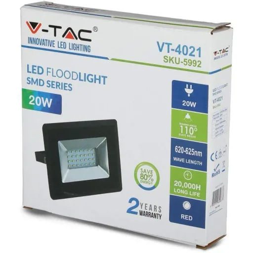 VT-4021 20W spotlight with red light - IP65 - Atmospheric lighting