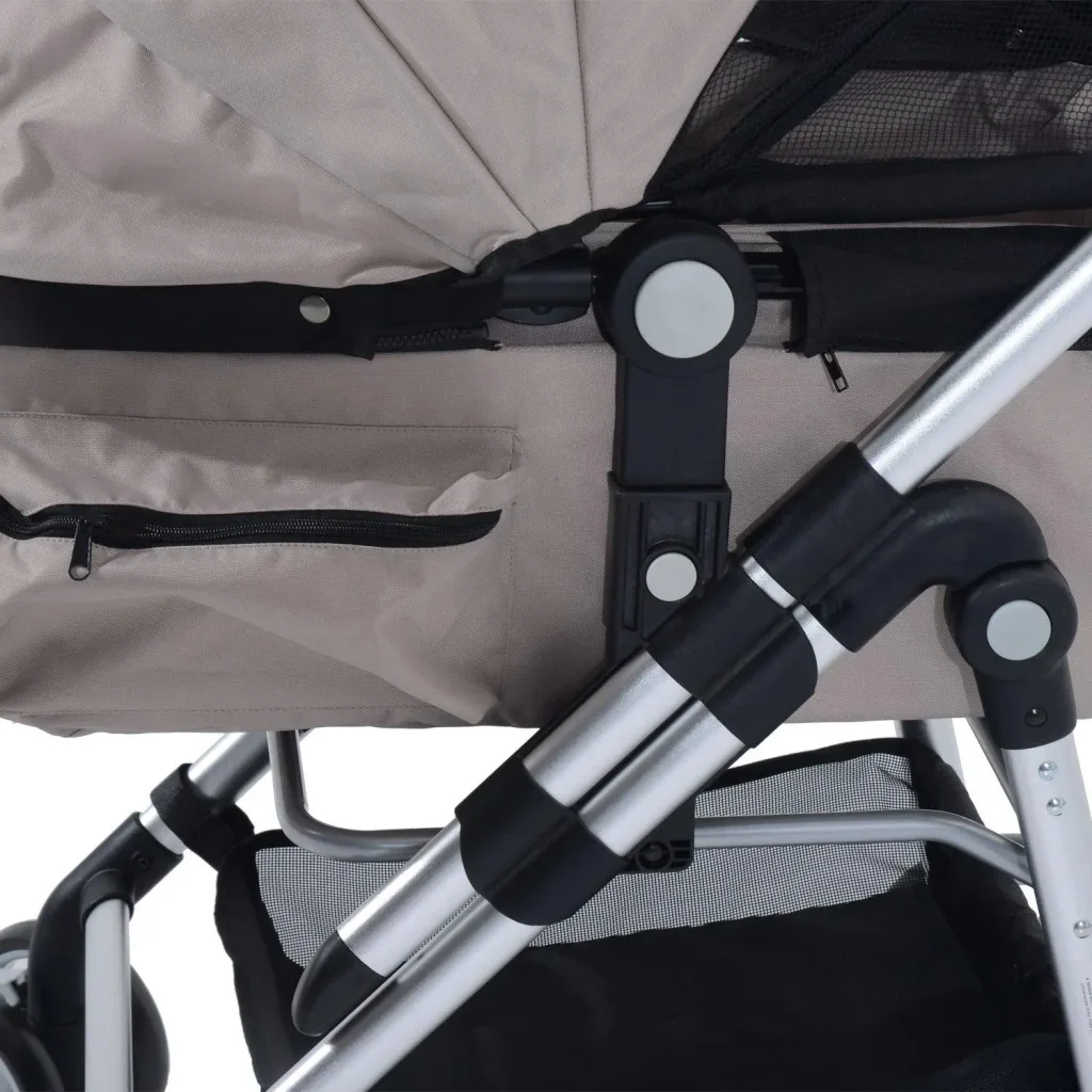 Dog buggy with sunroof grey