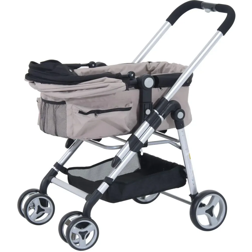 Dog buggy with sunroof grey