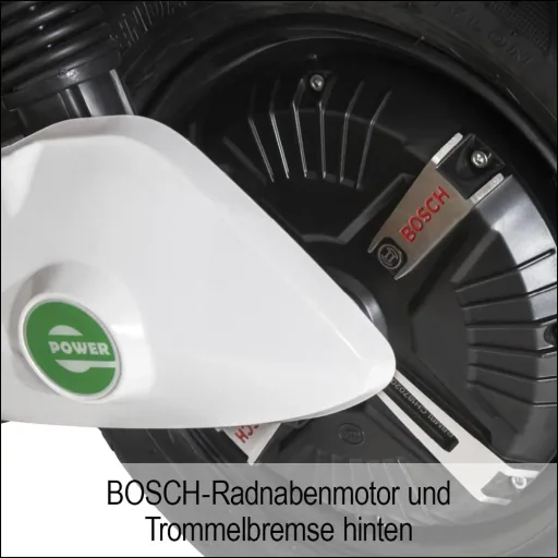 Compact E-Scooter "Roma" 45 km/h white