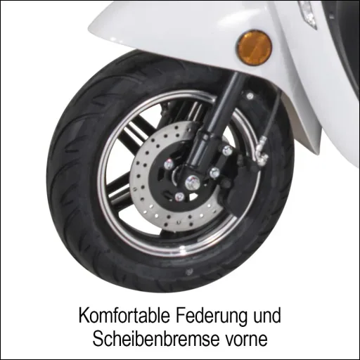 Compact E-Scooter "Roma" 45 km/h white