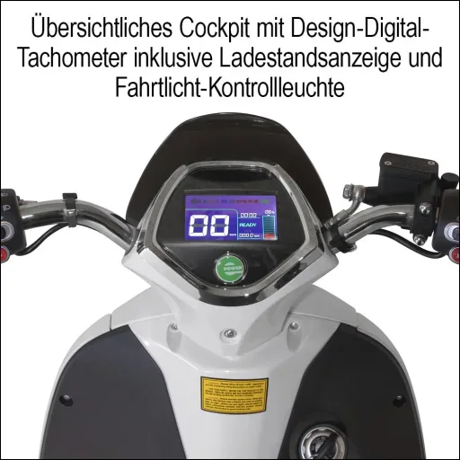 Compact E-Scooter "Roma" 45 km/h white