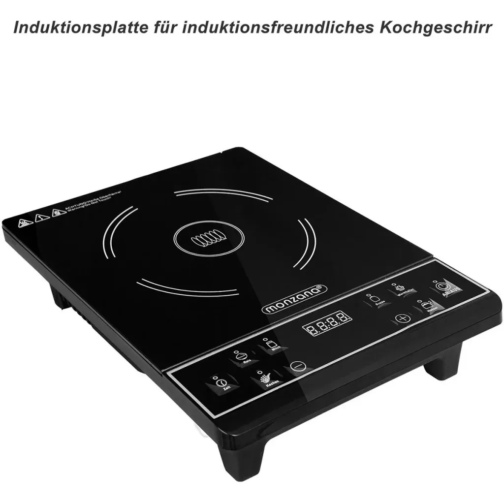 Induction hob with timer - 2000W - 230V - LED display