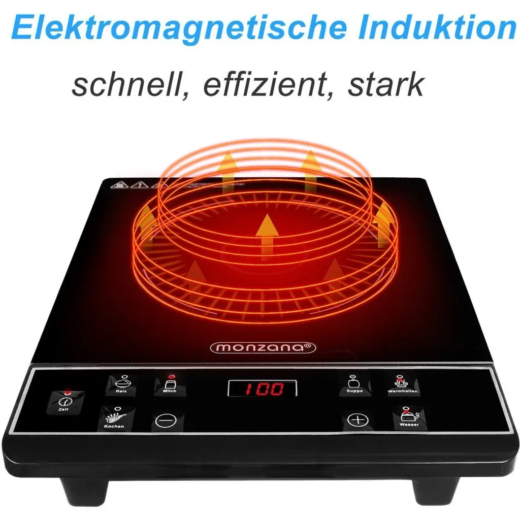 Induction hob with timer - 2000W - 230V - LED display