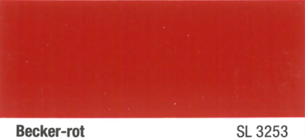 Tractor and agricultural machinery paint Becker red SL3253, 750 ml