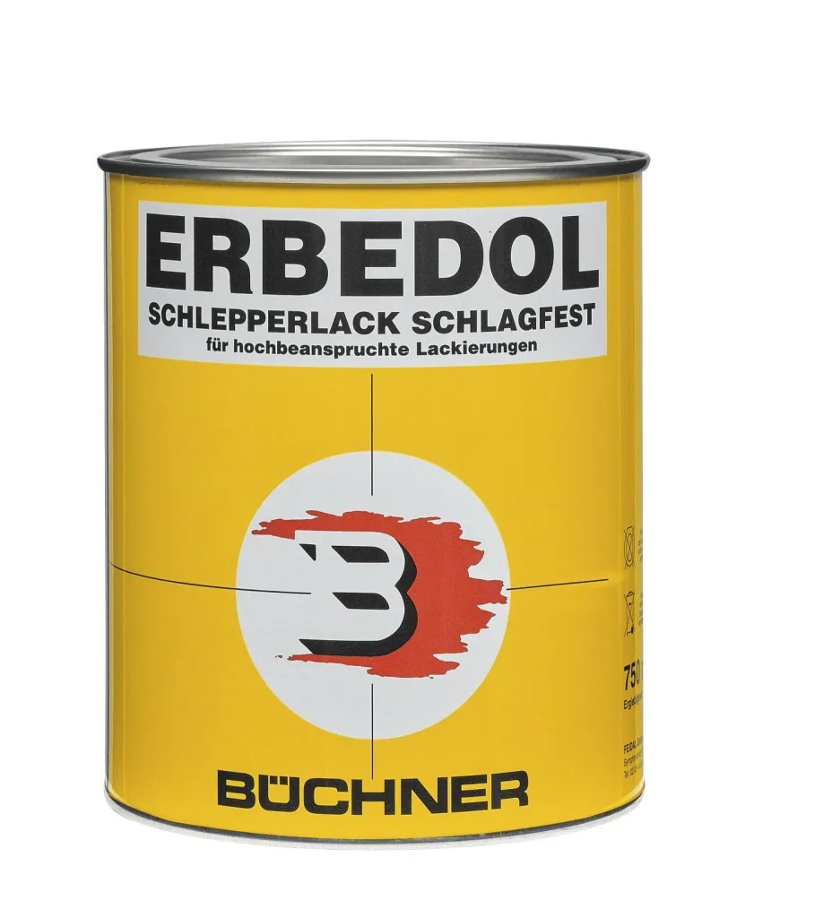 Tractor and agricultural machinery paint Becker red SL3253, 750 ml