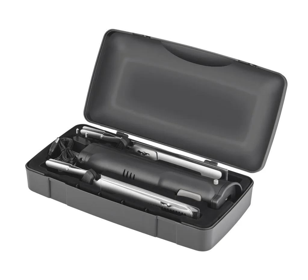Cordless electric knife, 3-piece with 2 stainless steel interchangeable blades