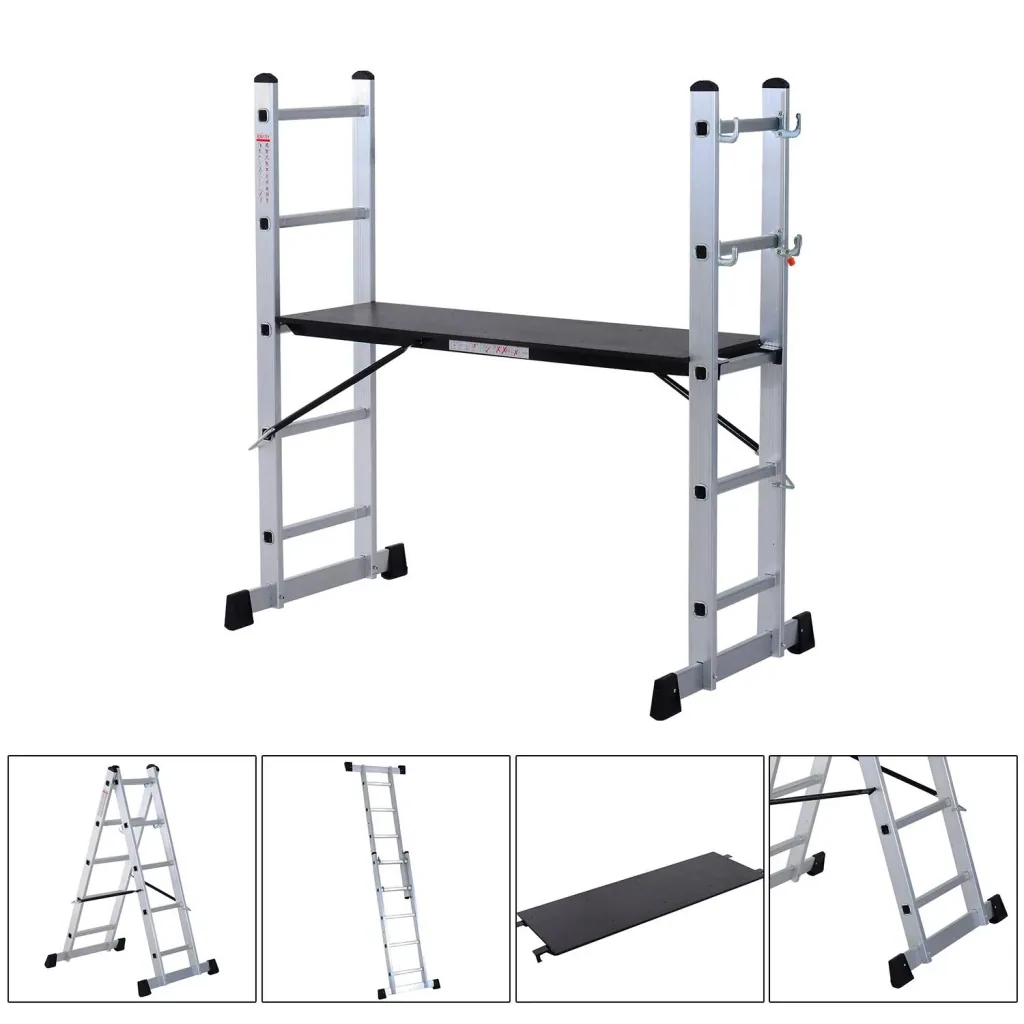 3 in 1 aluminum scaffolding and multifunctional ladder