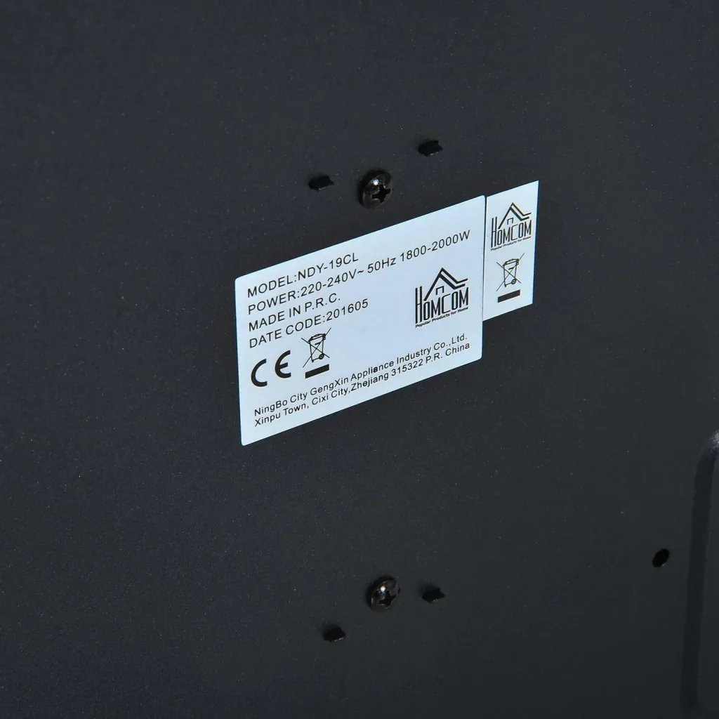 Electric fireplace stove 1000