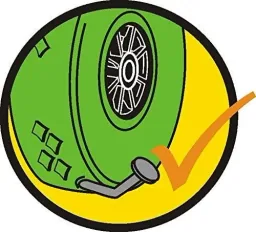 Wheelbarrow wheel PUNCTURE-PROOF - Ø ​​wheel 400 mm, PU foamed wheel, roller bearing, rim 75 mm, axle 20 mm, load capacity 100 kg