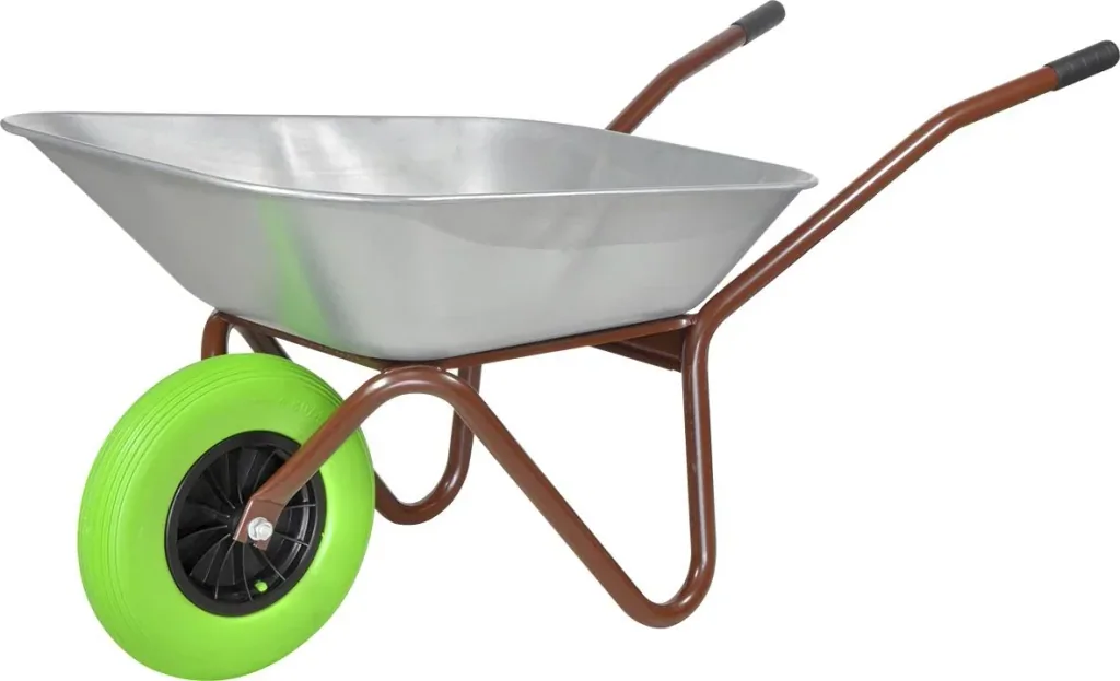 Wheelbarrow wheel PUNCTURE-PROOF - Ø ​​wheel 400 mm, PU foamed wheel, roller bearing, rim 75 mm, axle 20 mm, load capacity 100 kg