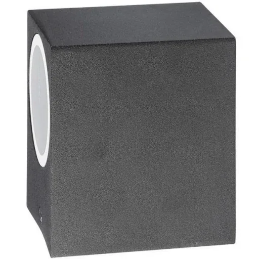 VT-7651SQ outdoor wall light - GU10 - black - square - IP44