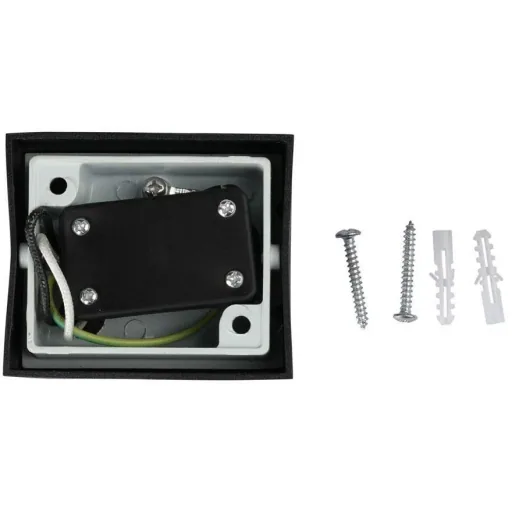 VT-7651SQ outdoor wall light - GU10 - black - square - IP44