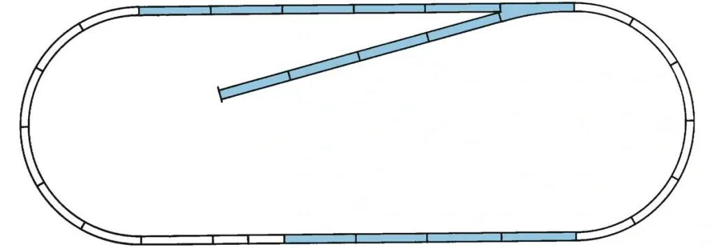 ROCO LINE track set B (tracks with bedding)